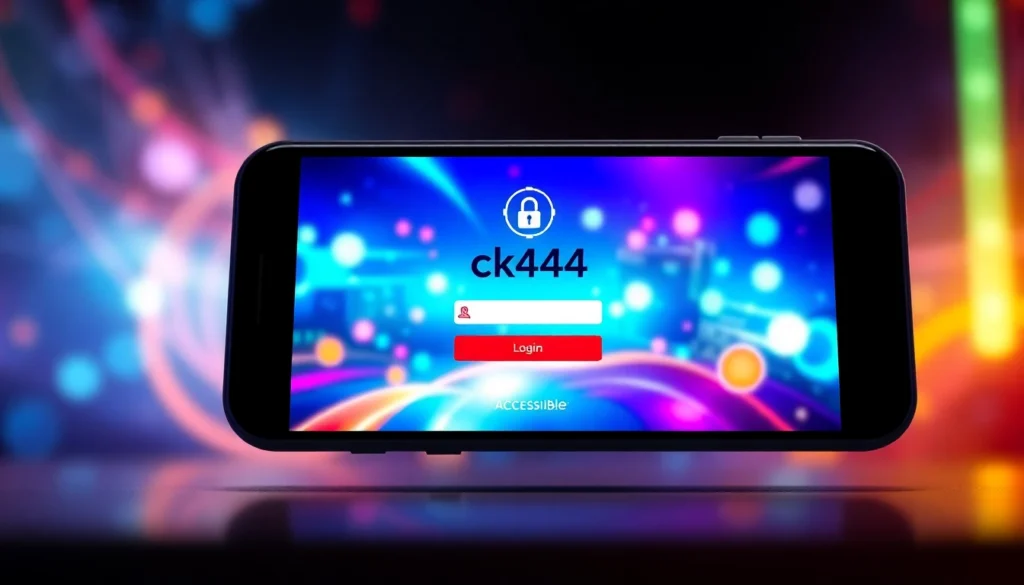 Encourage users to ck444 login easily with a clean, secure interface that features a user-friendly layout and vibrant graphics for seamless access to gaming options.