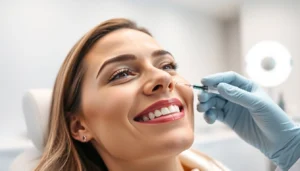 Botox Zürich treatment session demonstrating expert facial injection for wrinkle reduction in a professional clinic setting.