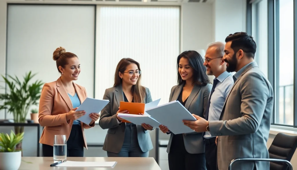 KJC law firm legal team collaborating on case strategy, showcasing professionalism and trustworthiness.